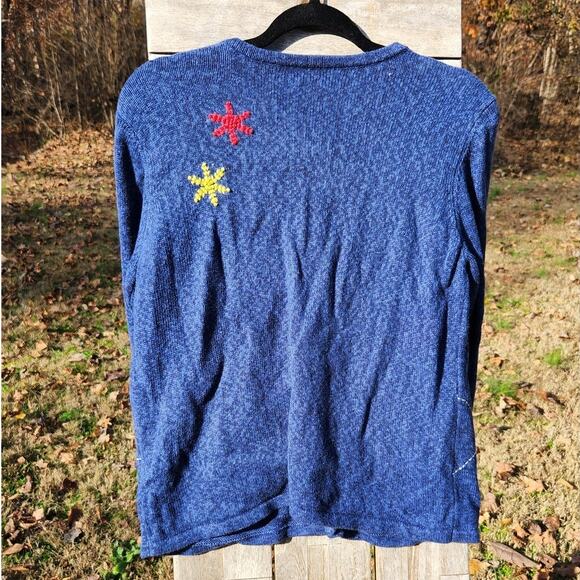 Vintage Ice Skating Sweater Classics by Marisa Christina Embroidered Winter Knit - Picture 6 of 11